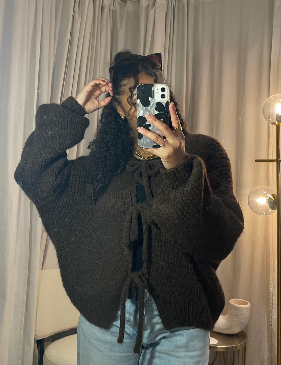 Strickcardigan mit Schleifen - Lya