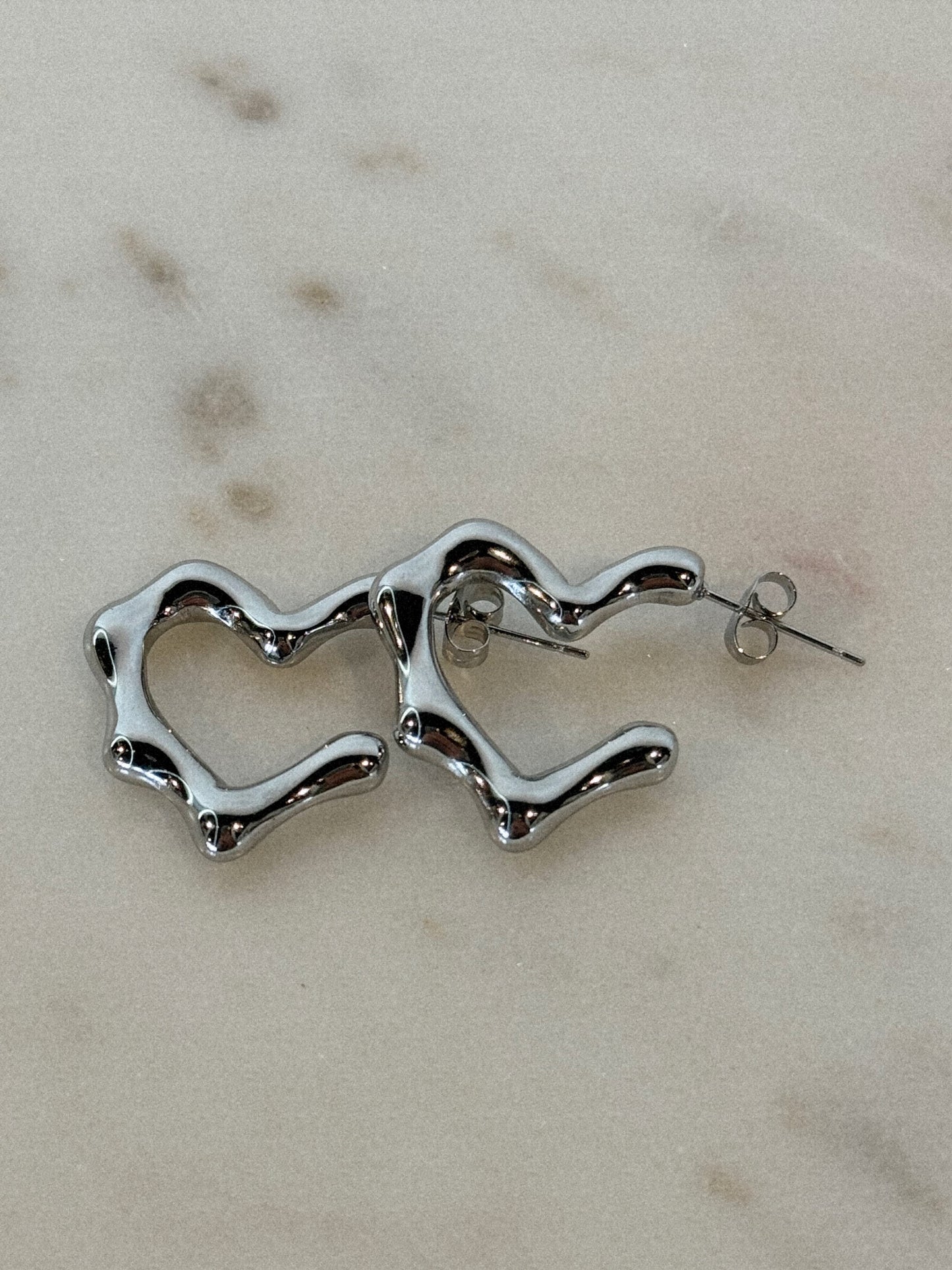 Ohrringe wavy heart