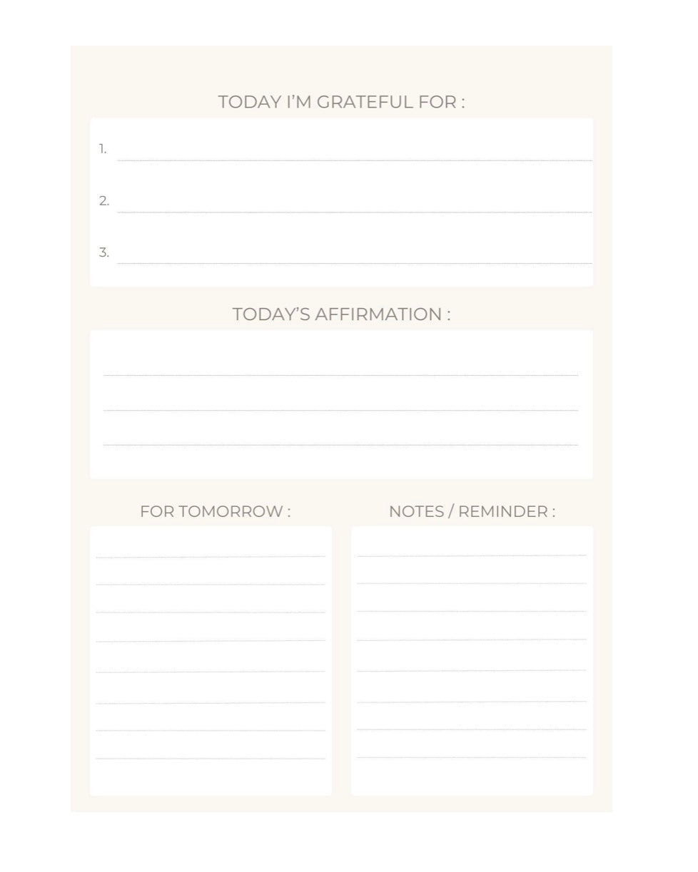 The Five Minute Journal