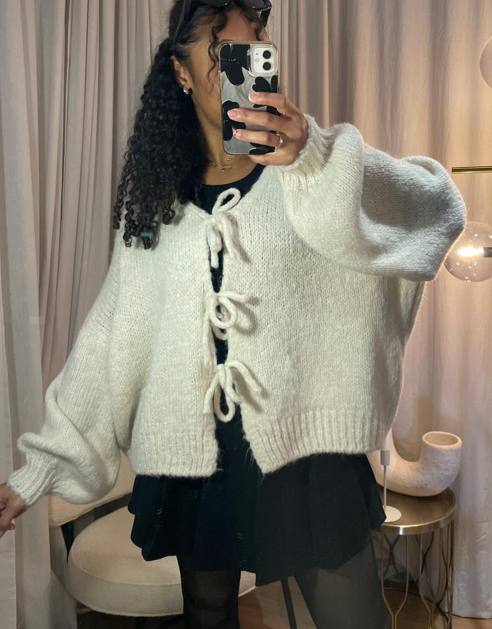 Strickcardigan mit Schleifen - Lya
