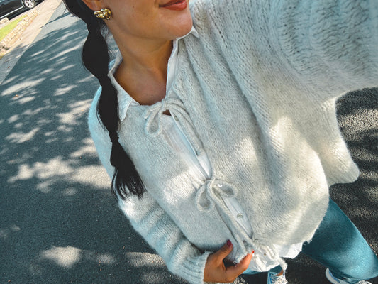 Strickcardigan mit Schleifen - Lya